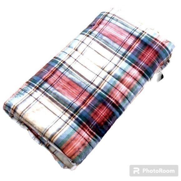 THROW BLANKET | Super-Soft Red Green Plaid Blanket, 58”x48” - Picture 2 of 5